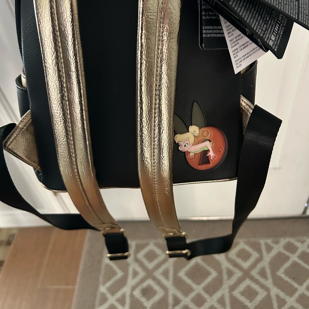 Loungefly Disney Tinker Bell Black Backpack - Picture 7 of 9